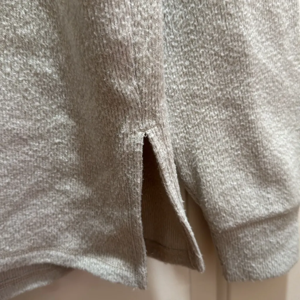 Abercrombie Fitch Soft Knit Logo Hoodie Pullover Heathered Casual Size S‎ - Image 4