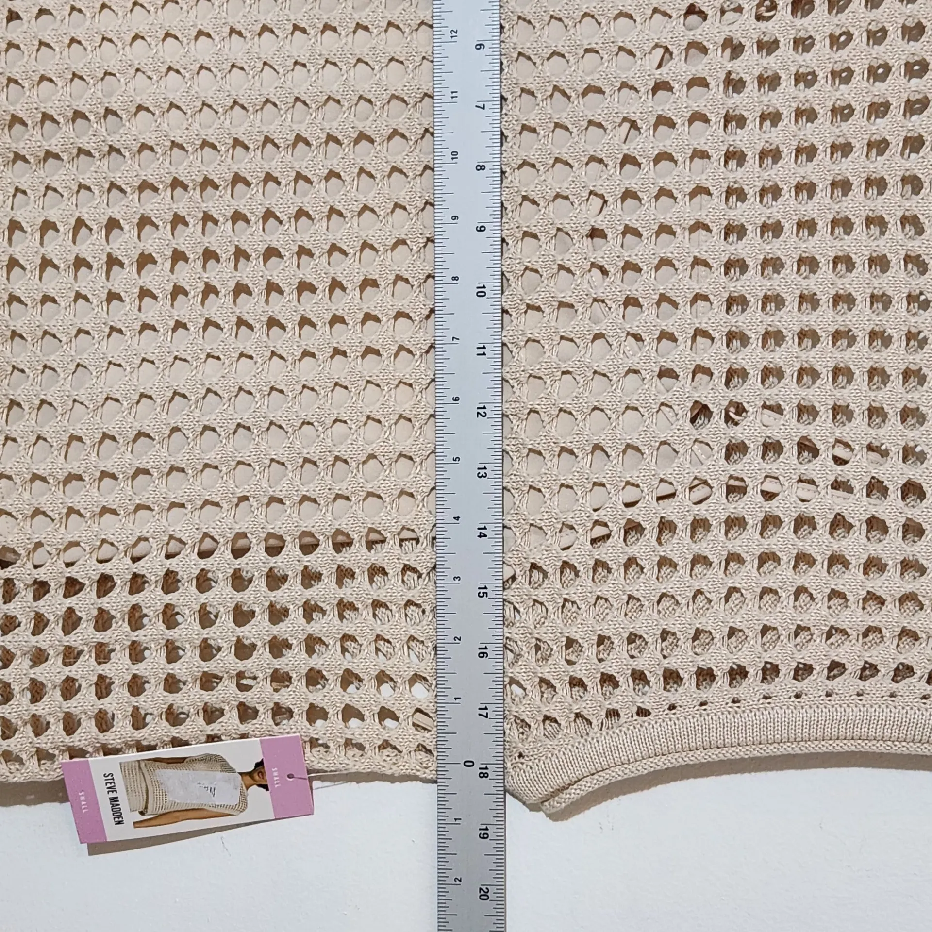 Steve Madden Two Piece Open Weave Midi Skirt and Top Set Size Small NWT - Image 8