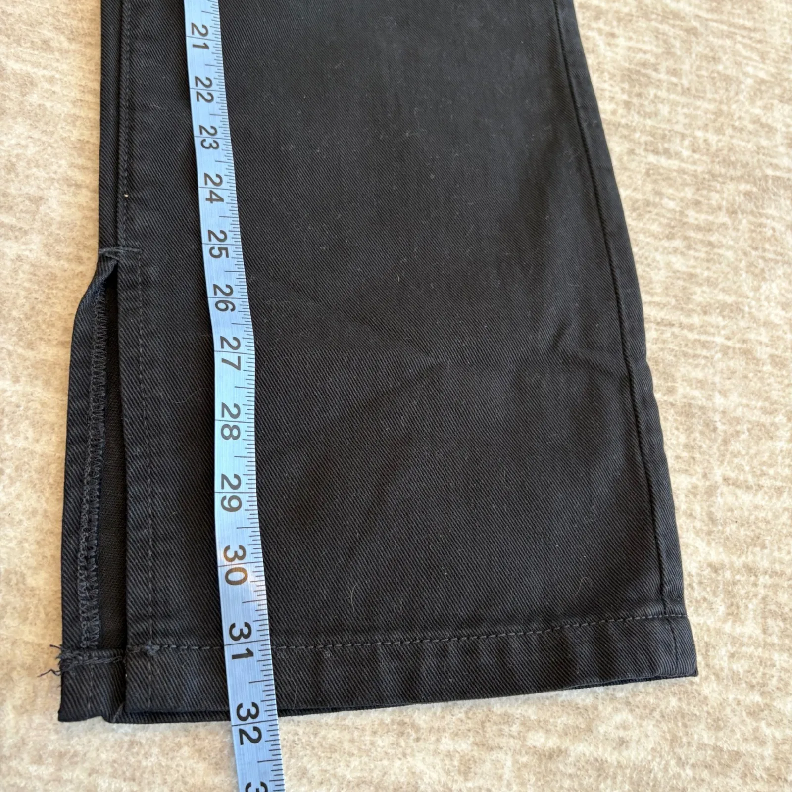 WeWoreWhat Mom Slit Straight Jeans Black Size 27 NWT‎ $99 High Rise Stretch - Image 8