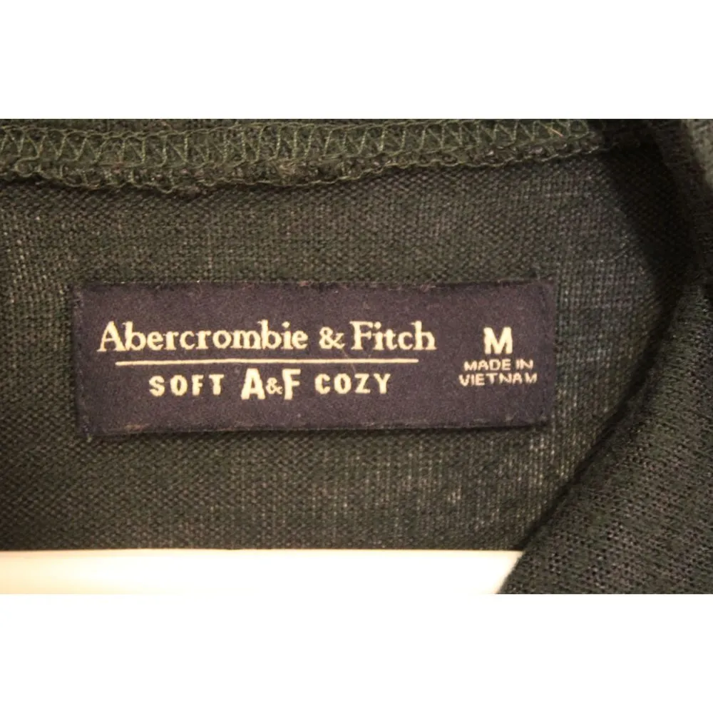 Abercrombie & Fitch Soft AF Cozy Green Long Sleeve Cowl Neck Sweater Size Medium - Image 3