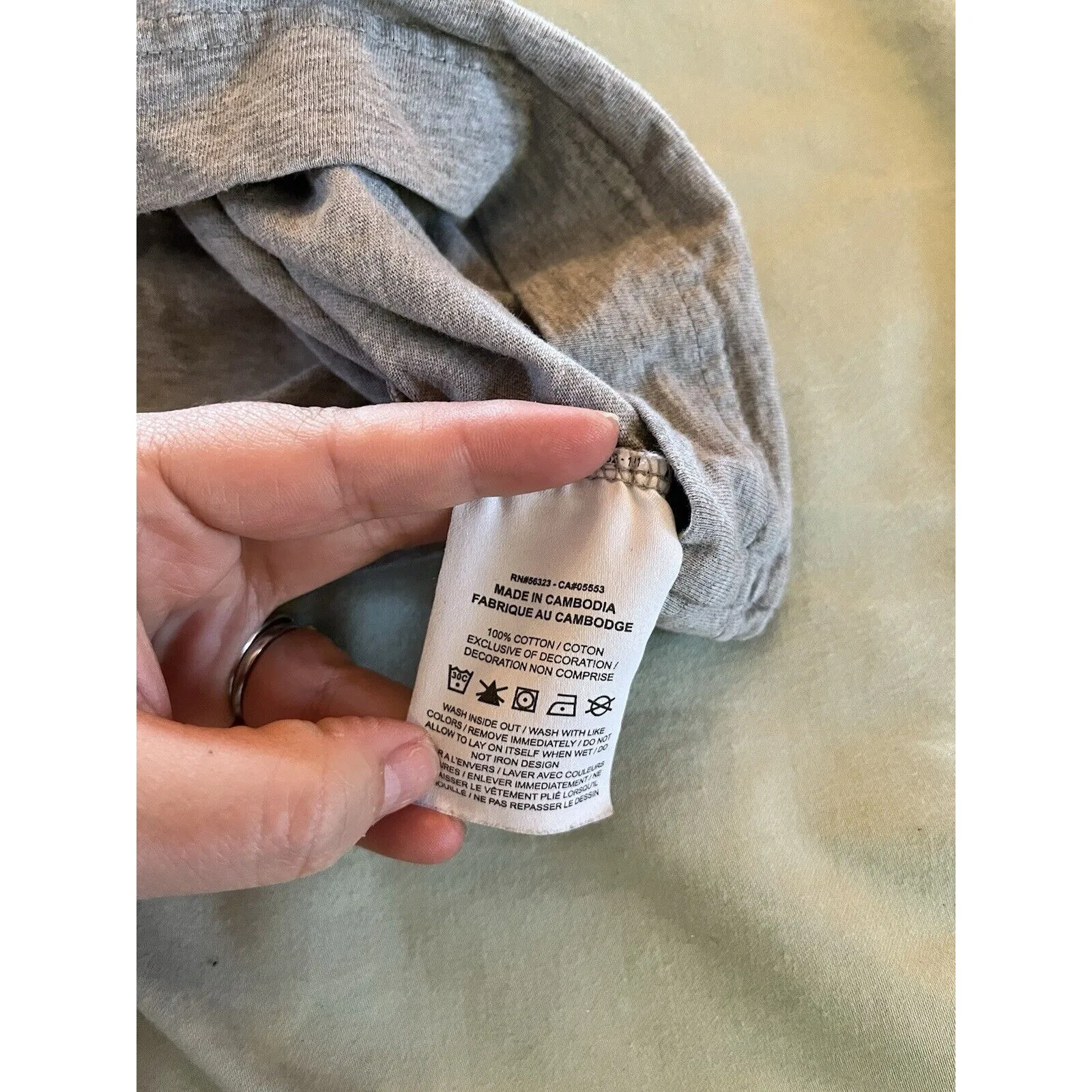 Nike Air Shirt Women's Plus Short Sleeve Small Lounge Crop Swoosh Gray - Image 6