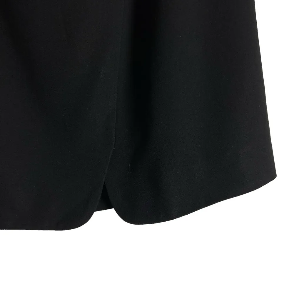 Giorgio Armani Vintage Solid Black A-Line Mini Skirt Size 6 - Image 5