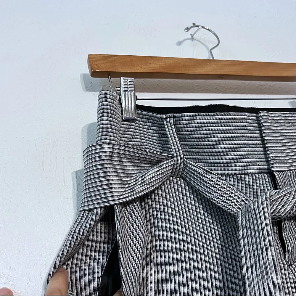 Banana Republic Mini Stripe Belted  Tapered Leg Trouser Pants SZ 10 - Image 5