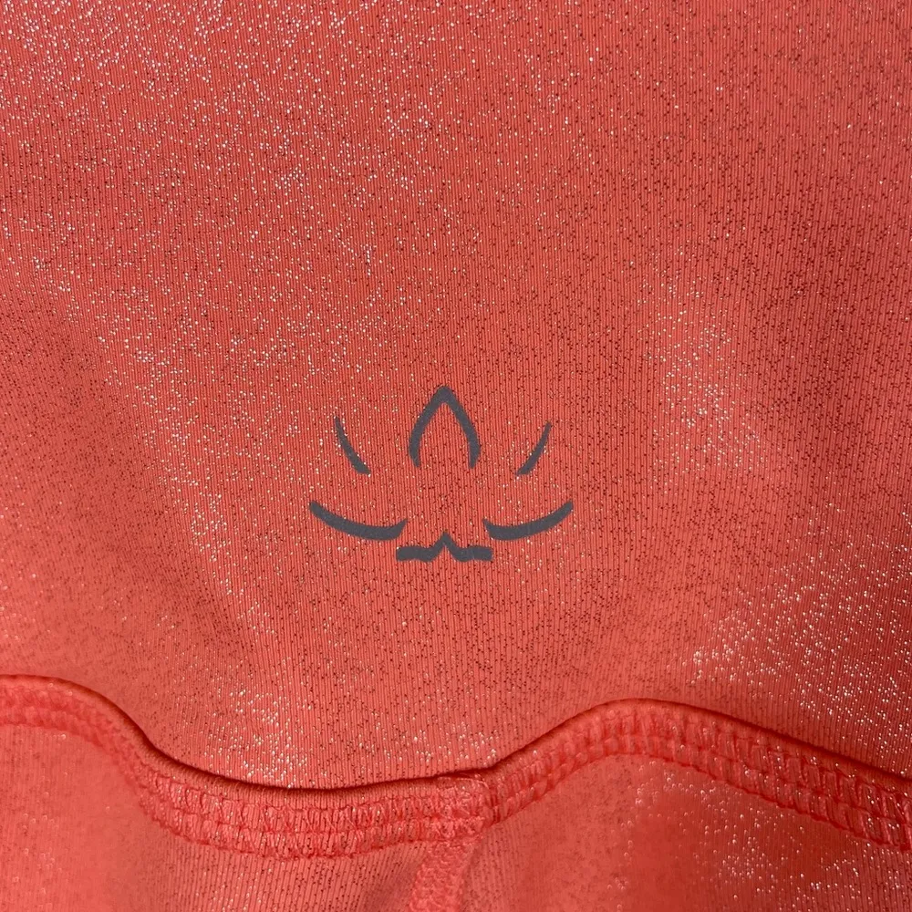 Beyond Yoga Twinkle High Waisted Capri Legging Size Small Orange Blossom Shimmer - Image 7