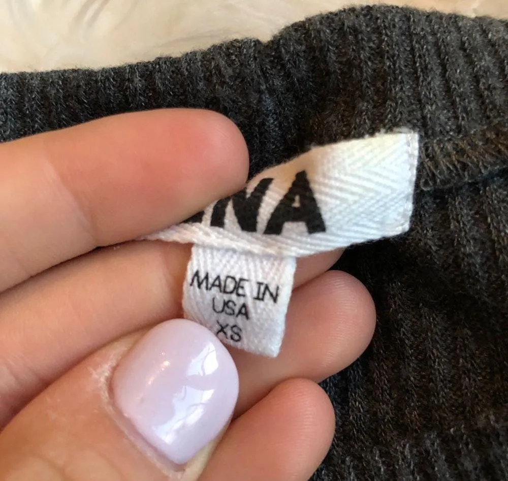 LNA Ribbed Cut Out Tee - Image 4