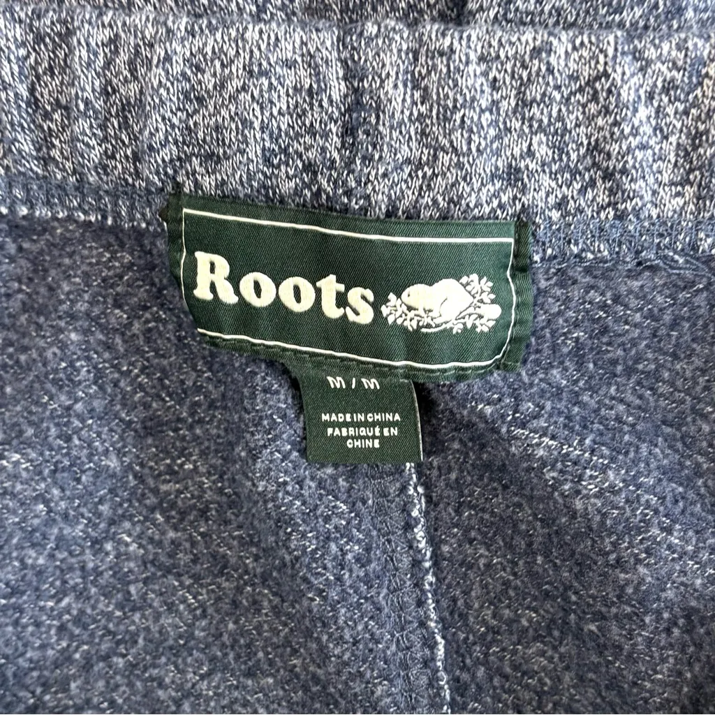 Roots Organic Original Slim Cuff Sweatpants in Navy Blazer Pepper Medium - Image 7