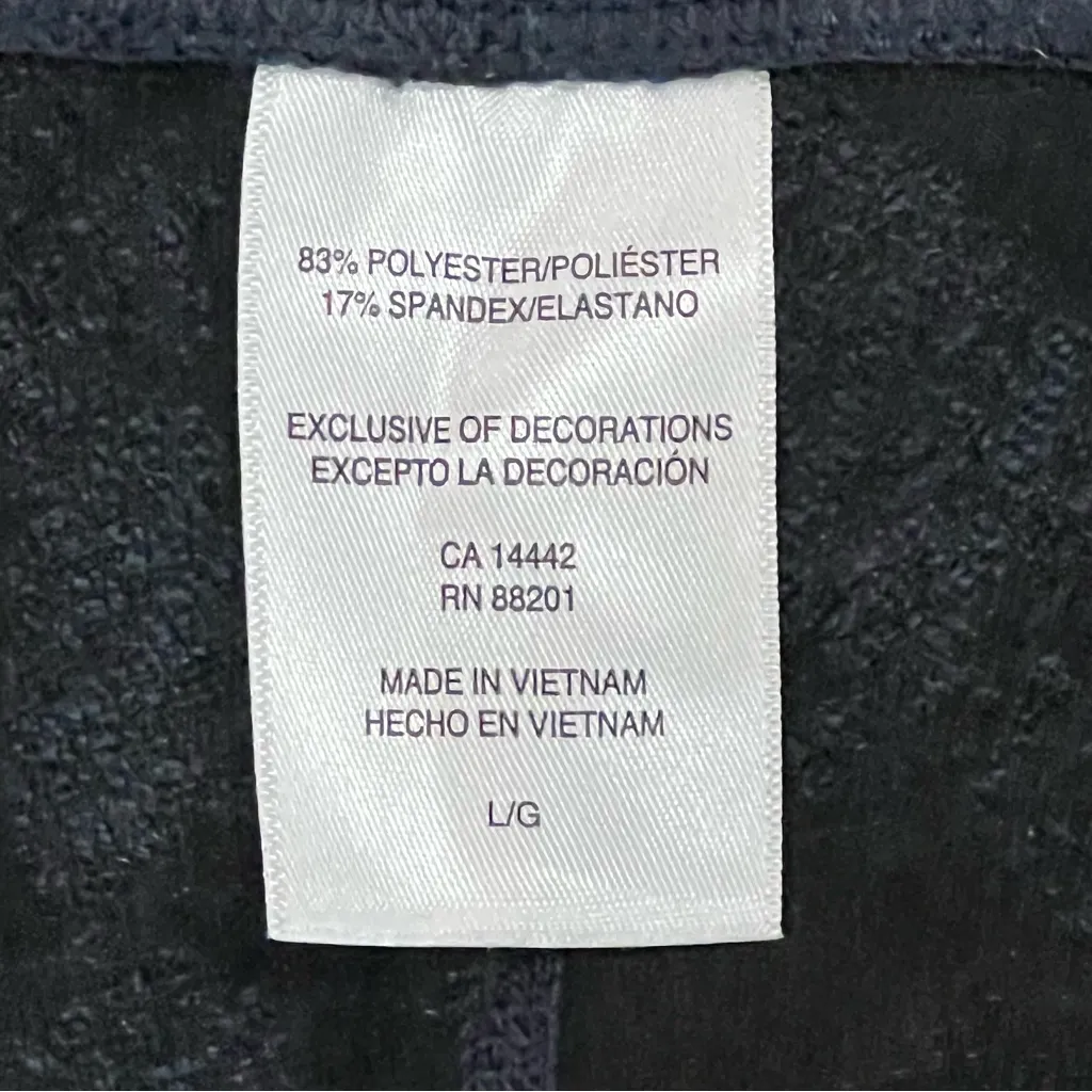 Mondetta  Brushed Jacquard Leggings in India Ink Size Large - Image 7