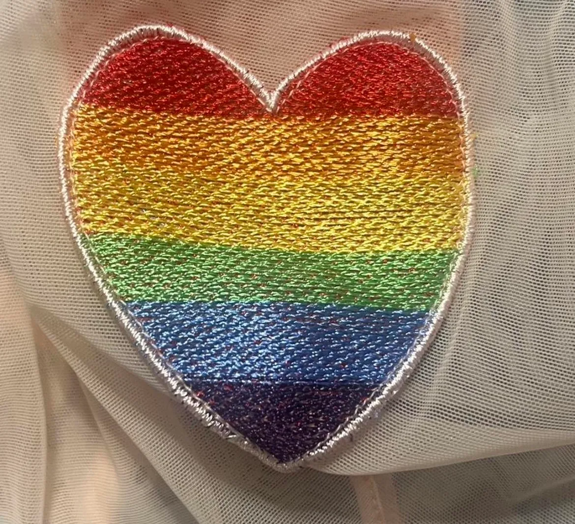 Adore Me Bra Sz Various Alyshia Rainbow Heart Sheer Sexy Statement Piece - Image 5