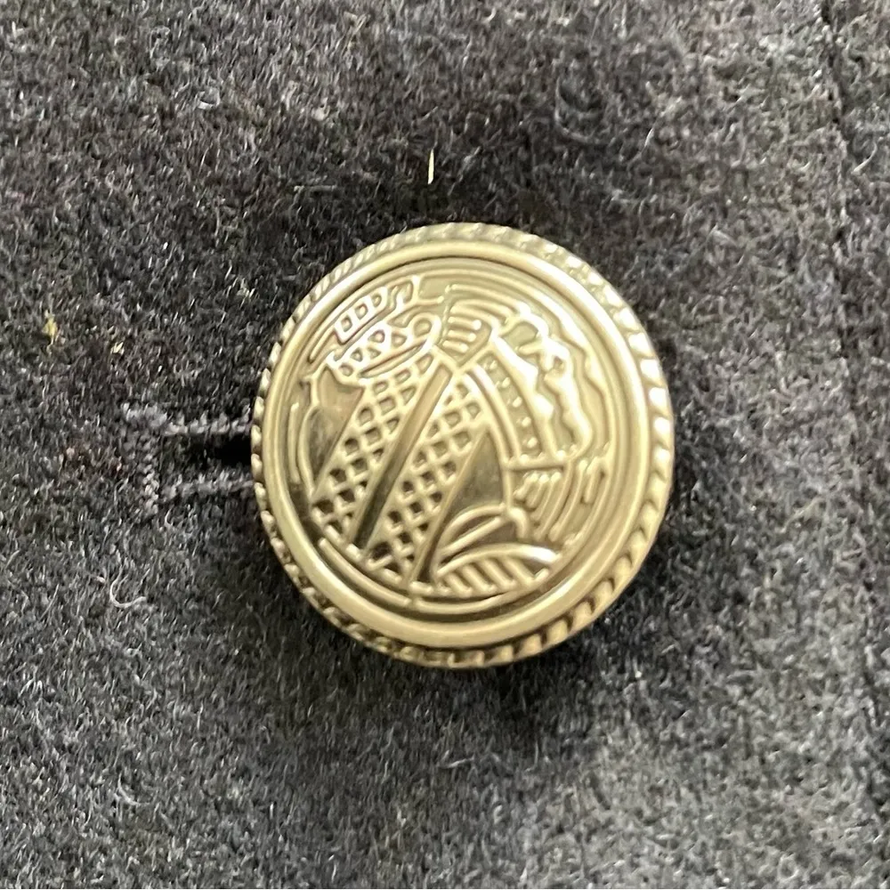 Levi’s navy blue wool blend double breasted lined pockets pea coat, size M - Image 12