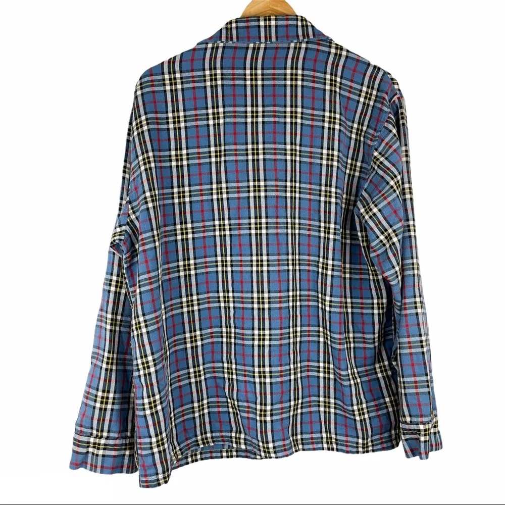 L.L. Bean Cotton Plaid Flannel Button Down Top - Image 2