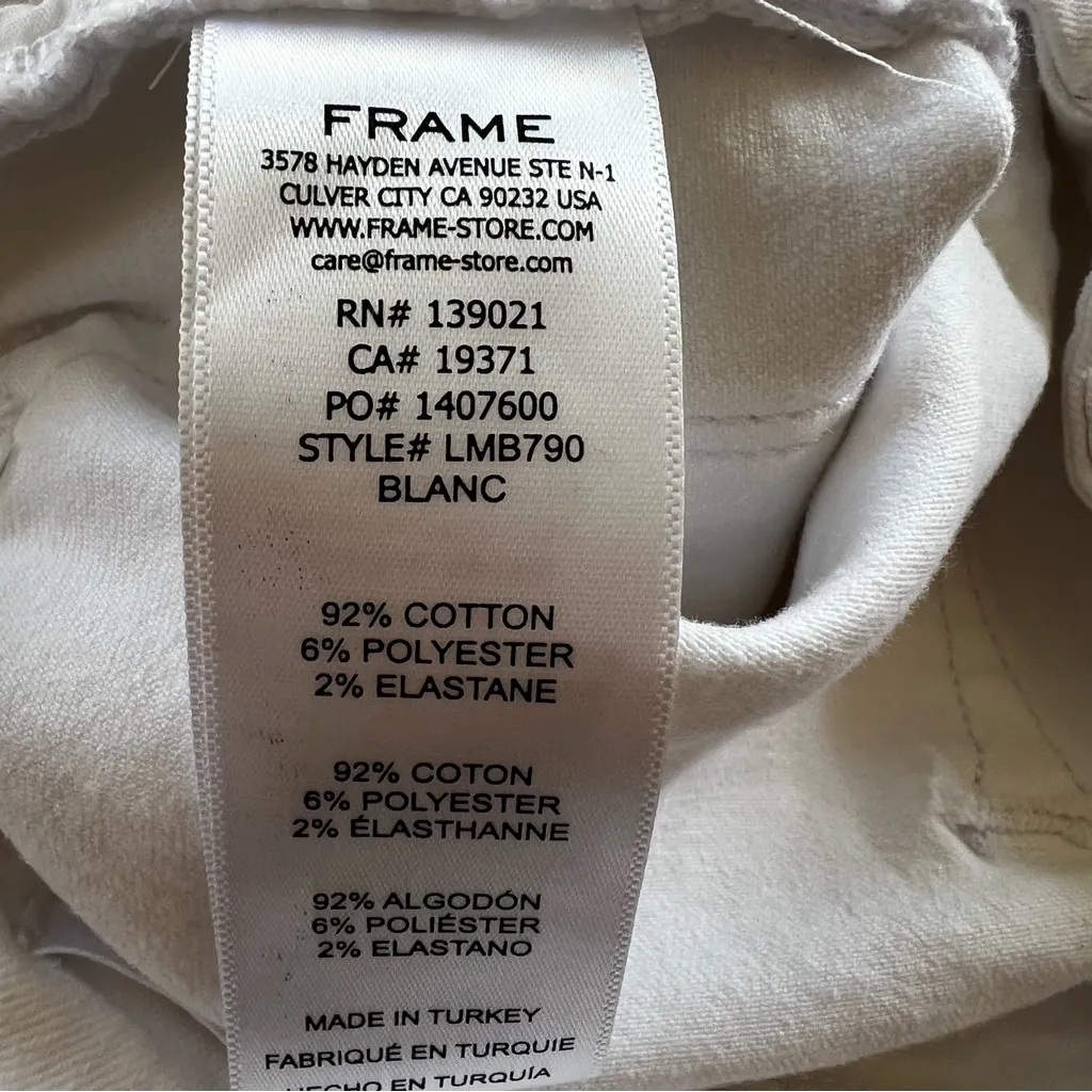 Frame Le Mini Bootcut Jeans Full Length 26 Midrise Flared Trendy Chic Glam - Image 16