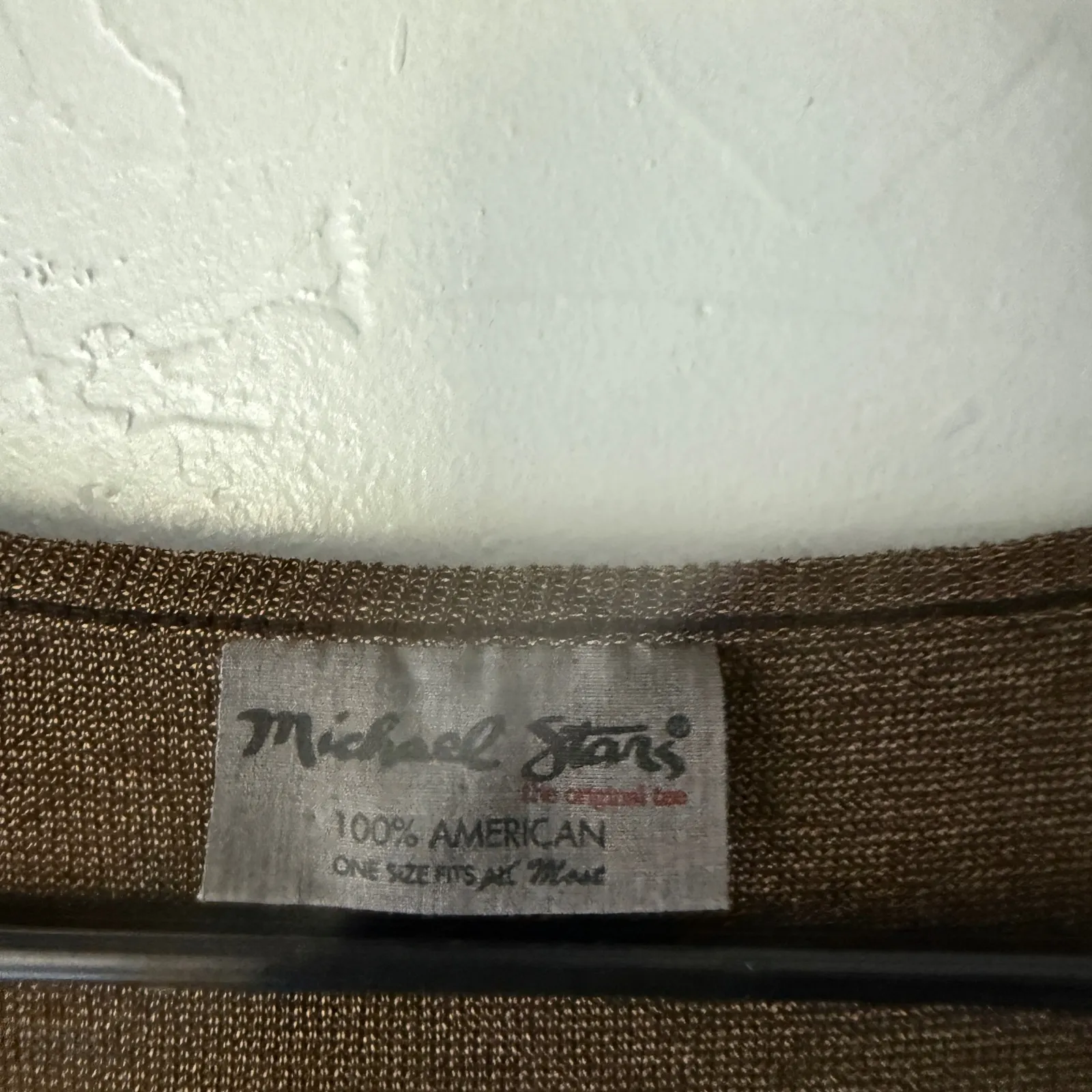 Michael Stars Y2k Dress One Size Brown Long Sleeve Casual Knit Western Boho - Image 5