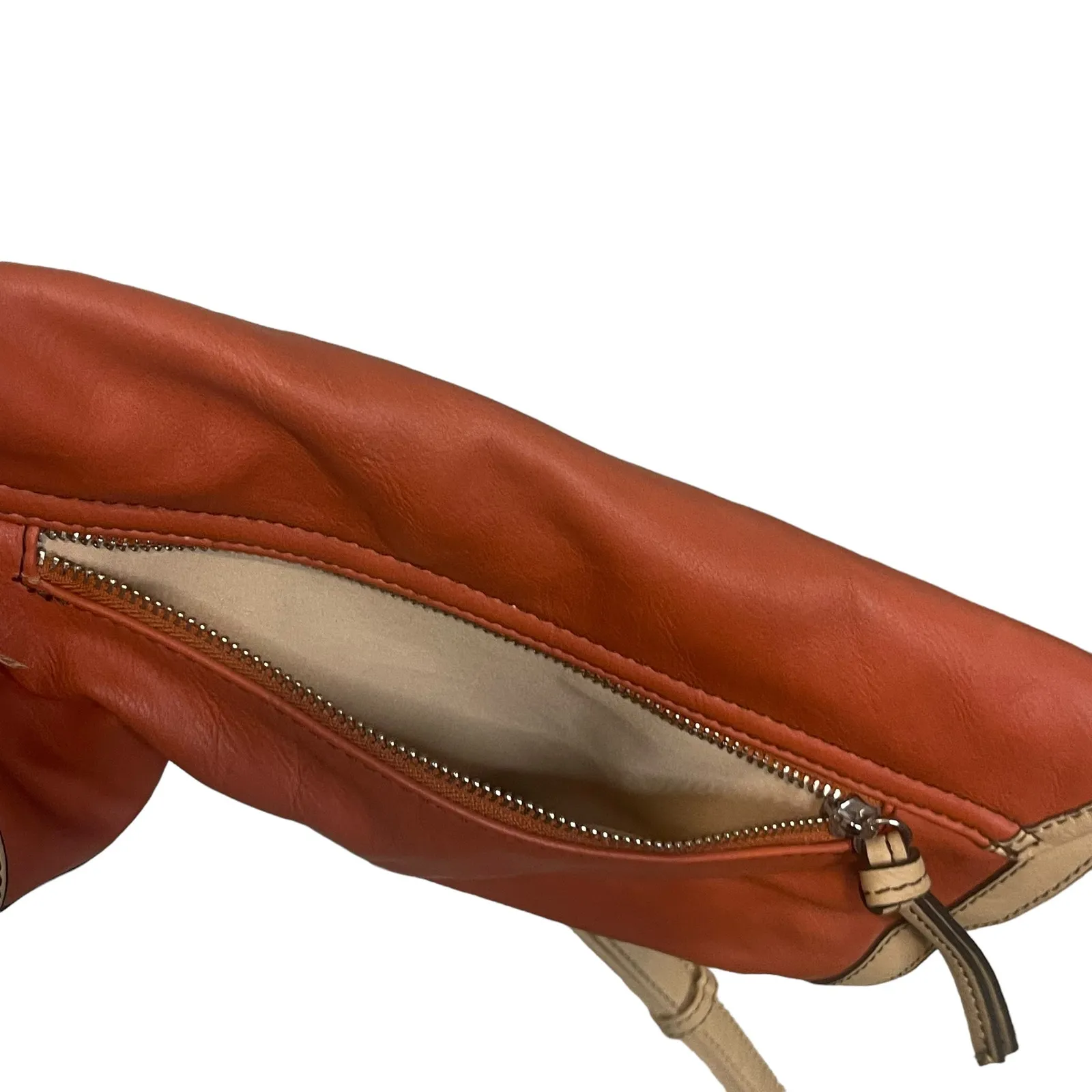 Shiraleah Leather Orange Tan Long Western‎ Shoulder Purse - Image 6