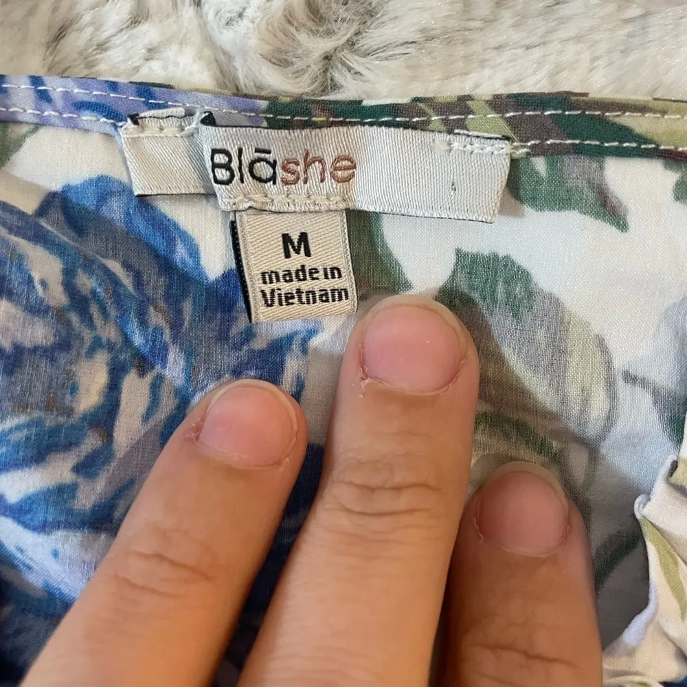 Blashe size m two piece summer outfit. Skort with crop top shirt Blue Size M - Image 6