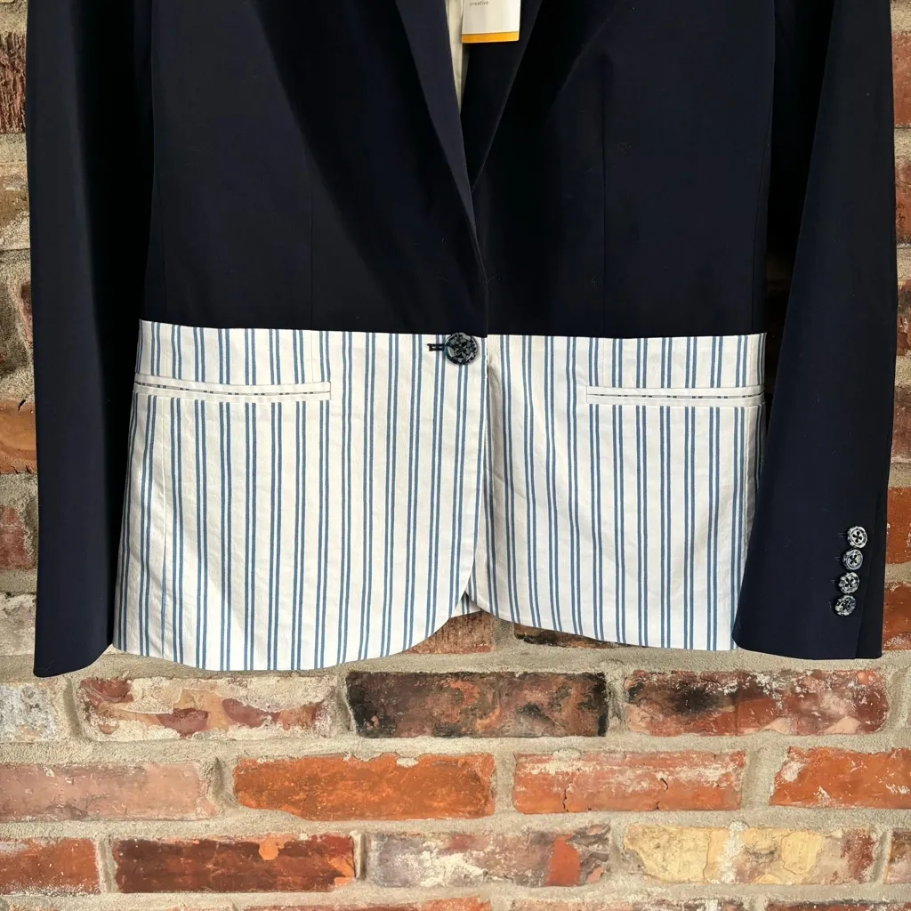 Tanya Taylor Navy Blue Darwin Blazer NWT, 0 - Image 4