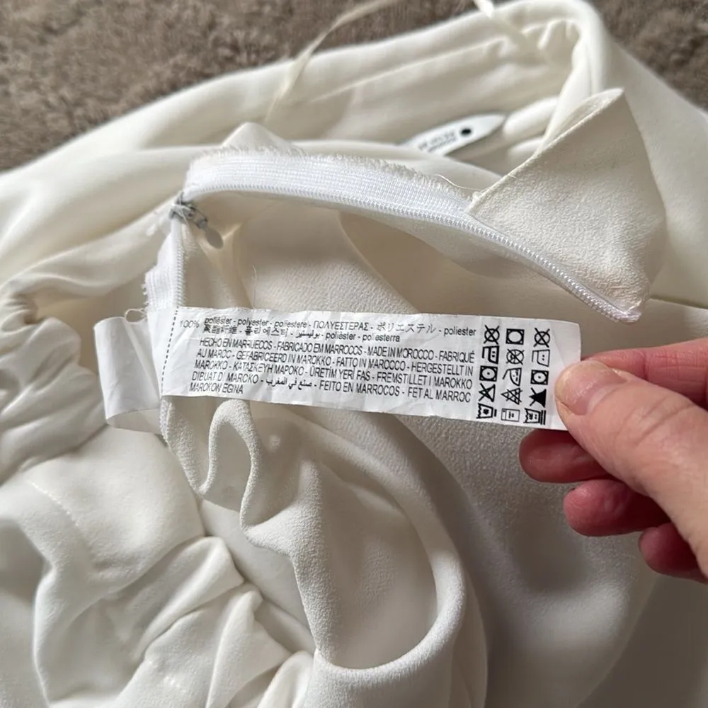 Zara cropped blouse.  Zipper closure on side.  Size XS. - Image 6