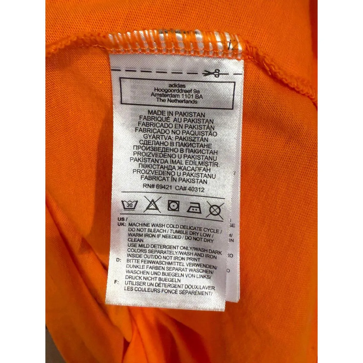 Reebok Sz Small Womens HTF Meet You There MYT Crop Graphic 95 T-Shirt Orange - Image 6