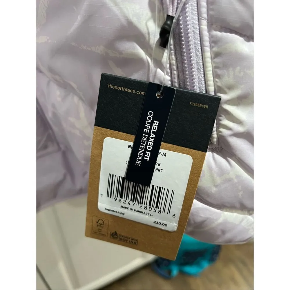 The North Face NSE 2000 lavender white marble puffer jacket Medium - Image 4