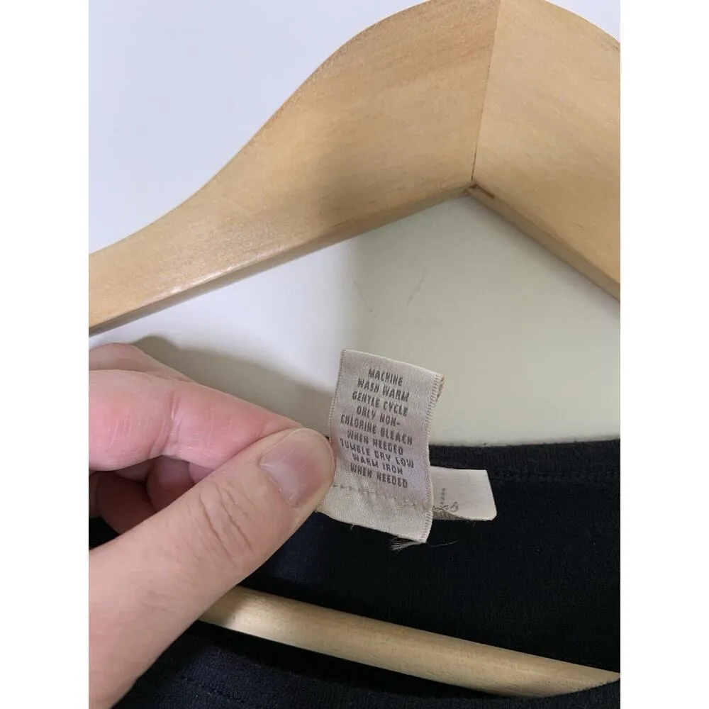 Studio Works Womens Large Reindeer Deer Long Sleeve Black Christmas Season - Image 7