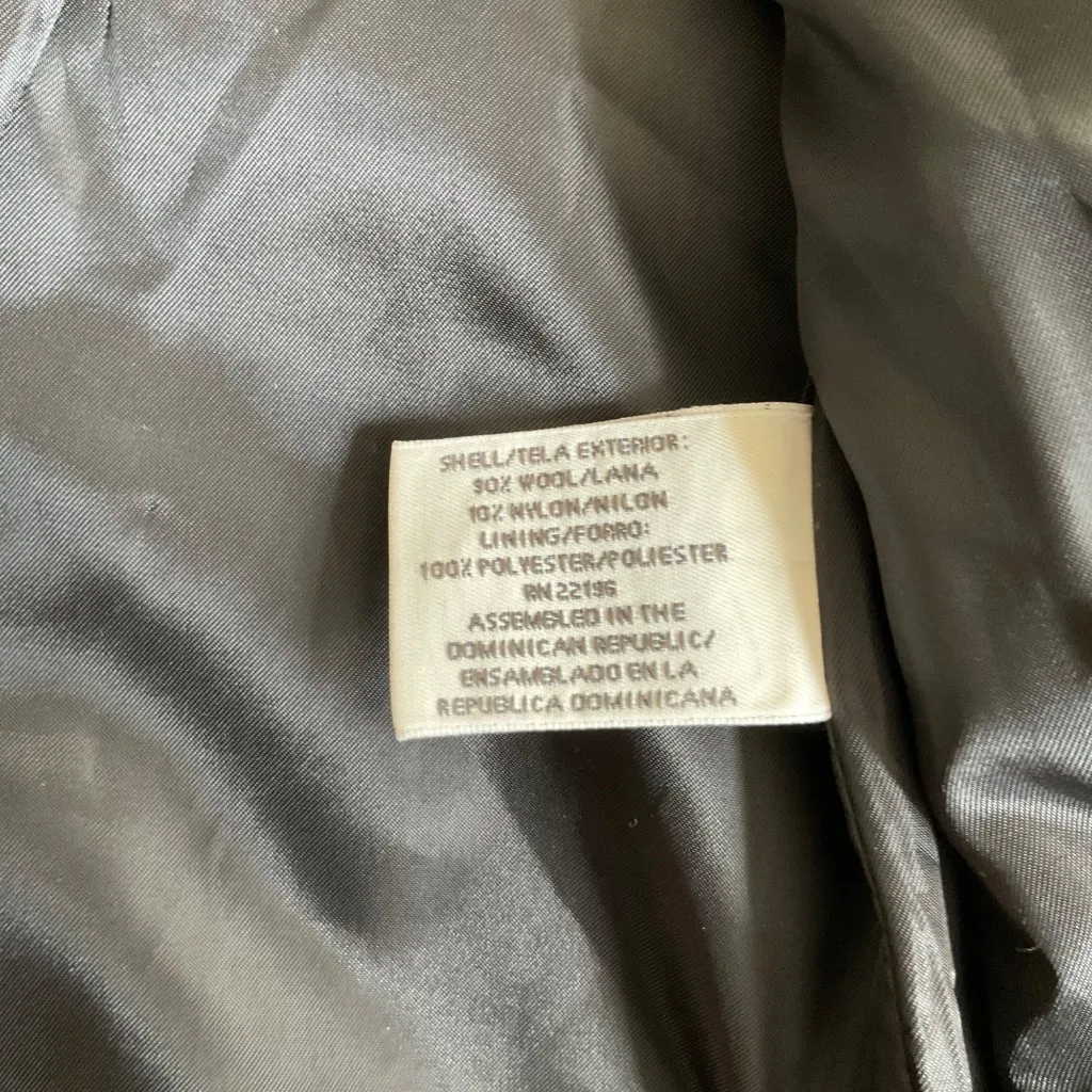 st john's bay women wool coat Gray SZ PETITE S BUST 38 - Image 3