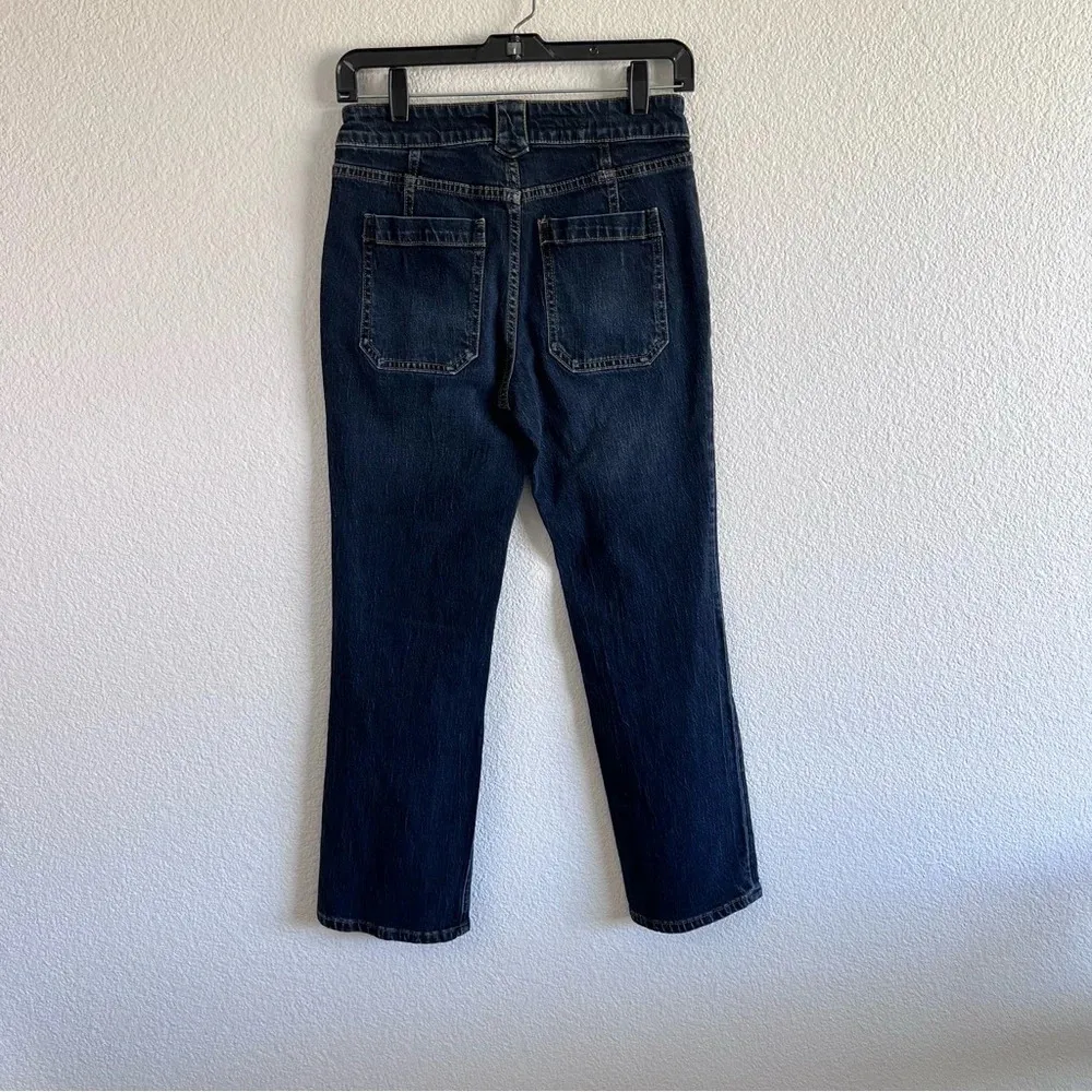 Pilcro Embroidered Flower Flare Boho Jeans - Image 8