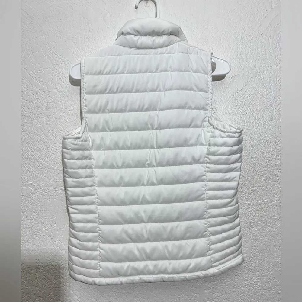 K State Wildcats Colosseum Quilted White Puffer Vest Like New Size Medium - Image 4