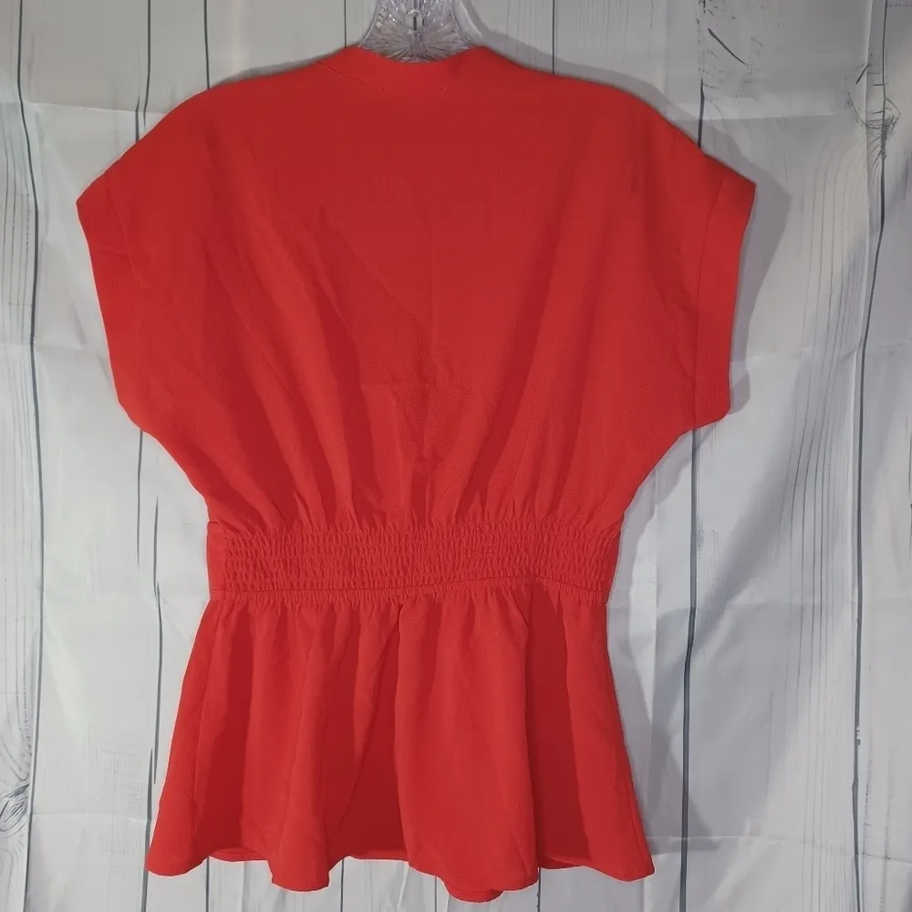 Monteau v-neck faux wrap top - Image 7