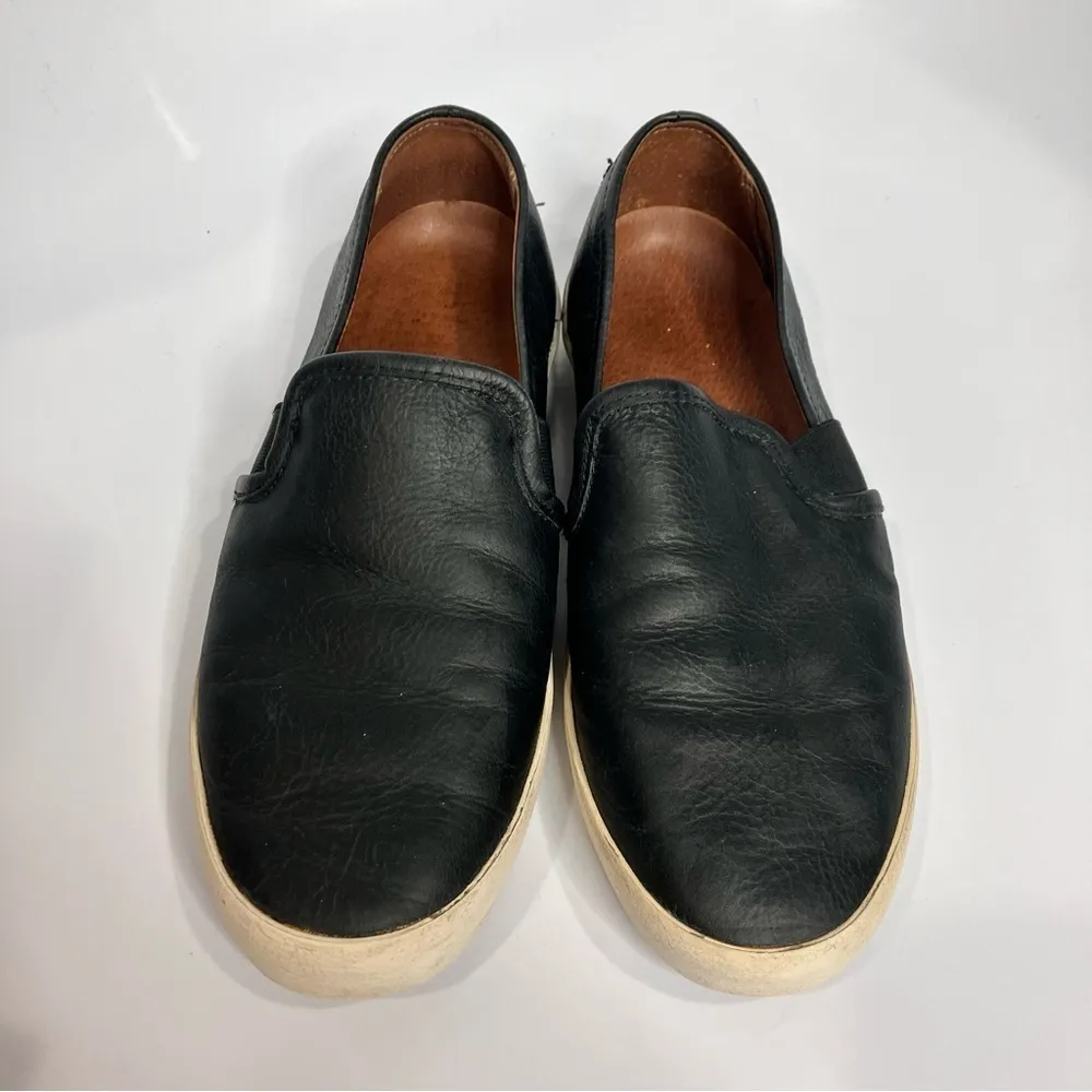 Frye‎ Dylan slip on shoes black leather size 8.5 - Image 3