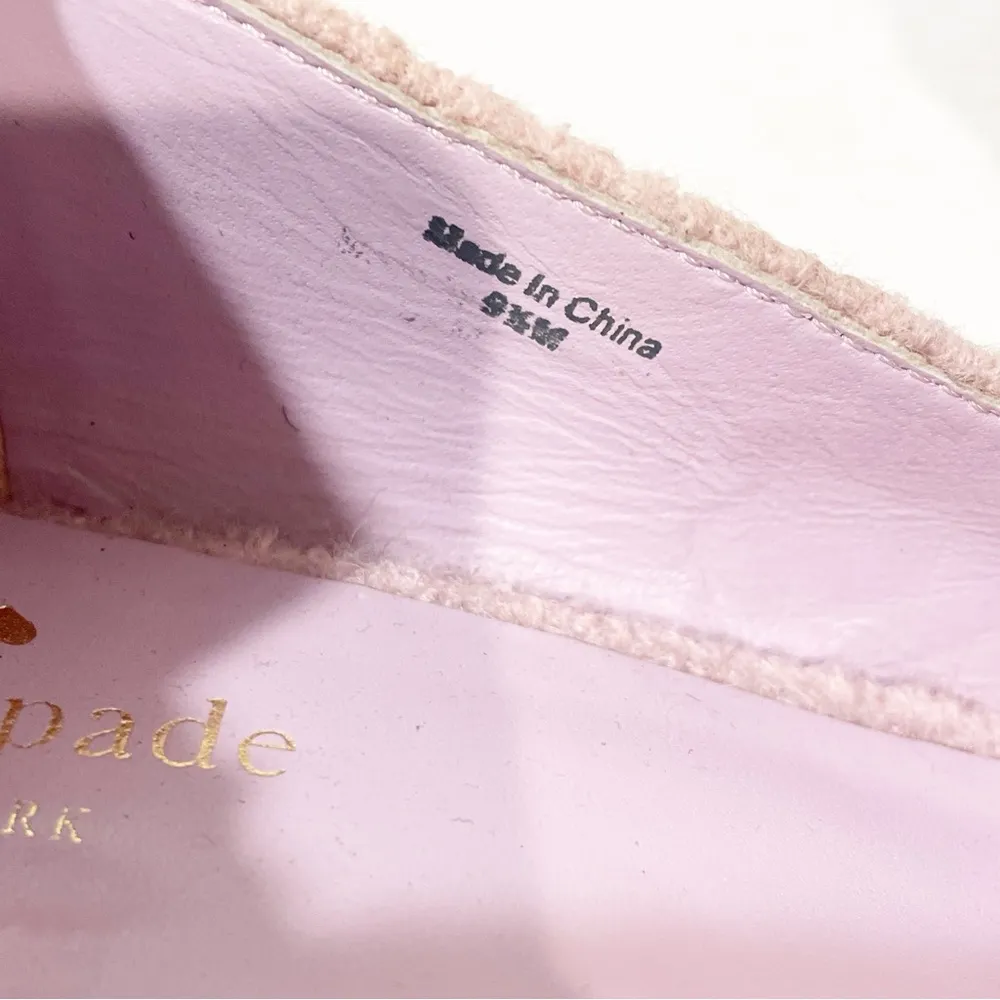 Kate Spade 9.5 Madlyne Lavender Winter Wool Pumps Block Heel Pointed Toe Shoes - Image 6