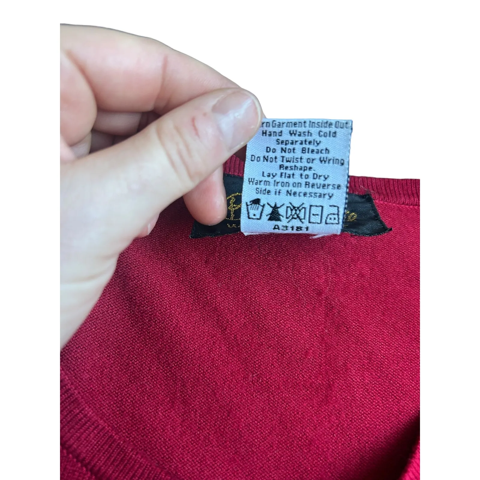 Bob Mackie Wearable Art Red Geometric Embroidered Cardigan Sweater Women's L - Image 4