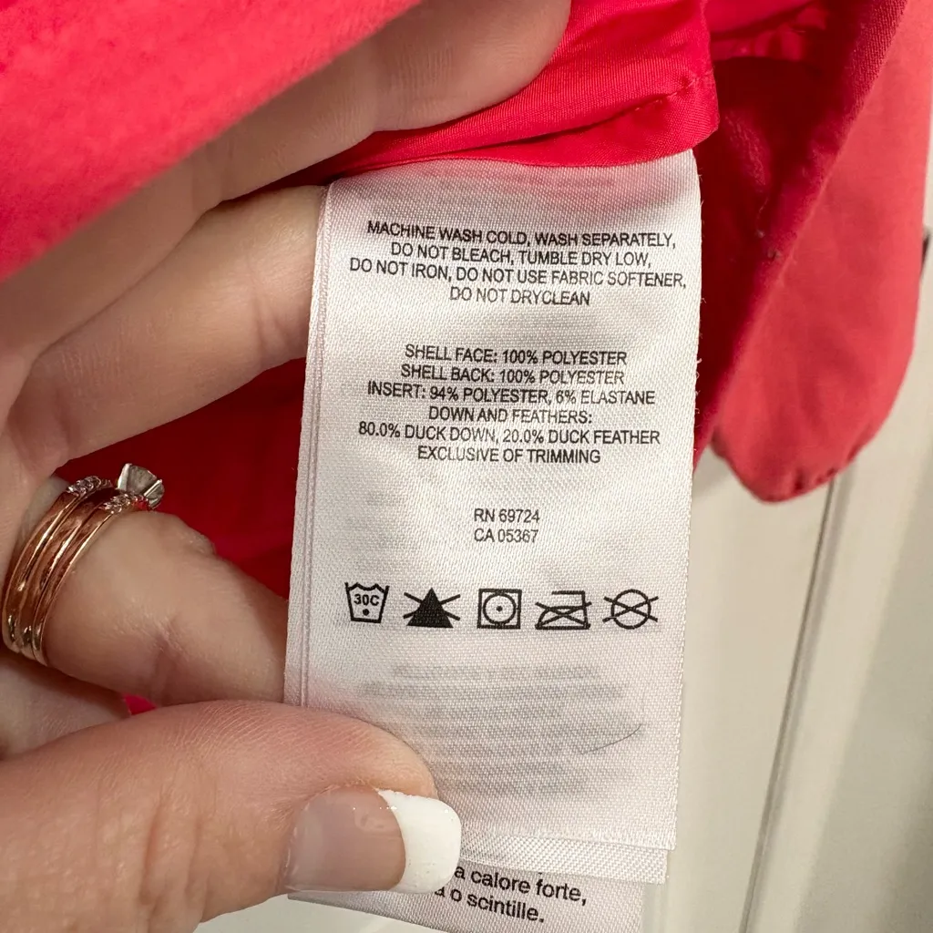 Columbia Flash Forward Hybrid Puffer Jacket 650 Fill Red Winter Coat Ski Hiking - Image 9