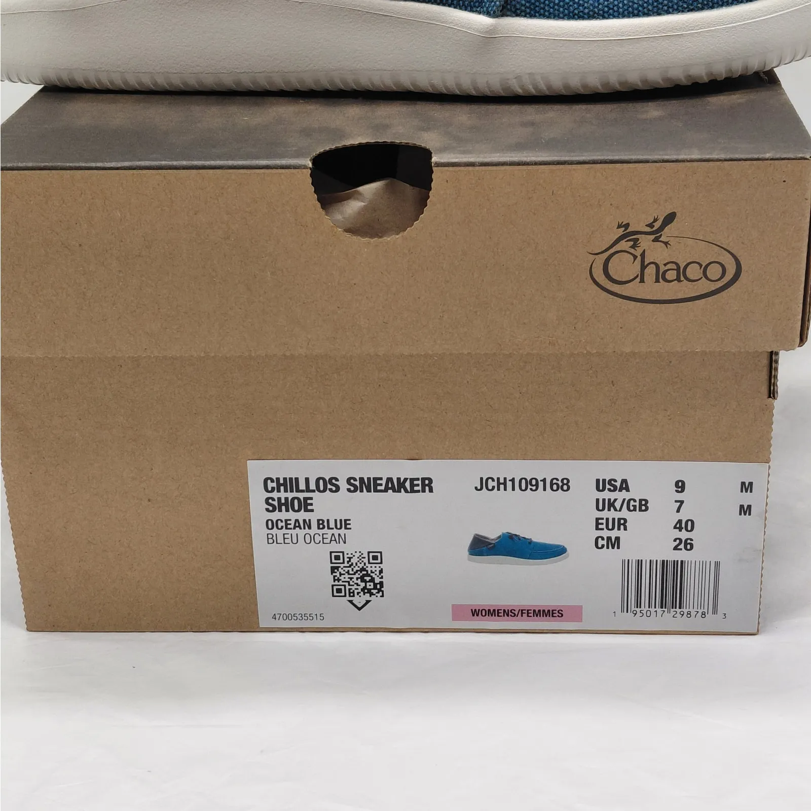 Chaco Chillos Sneakers Women's 9 Blue Slip On Casual Athletic Shoes Minimalist - Image 7