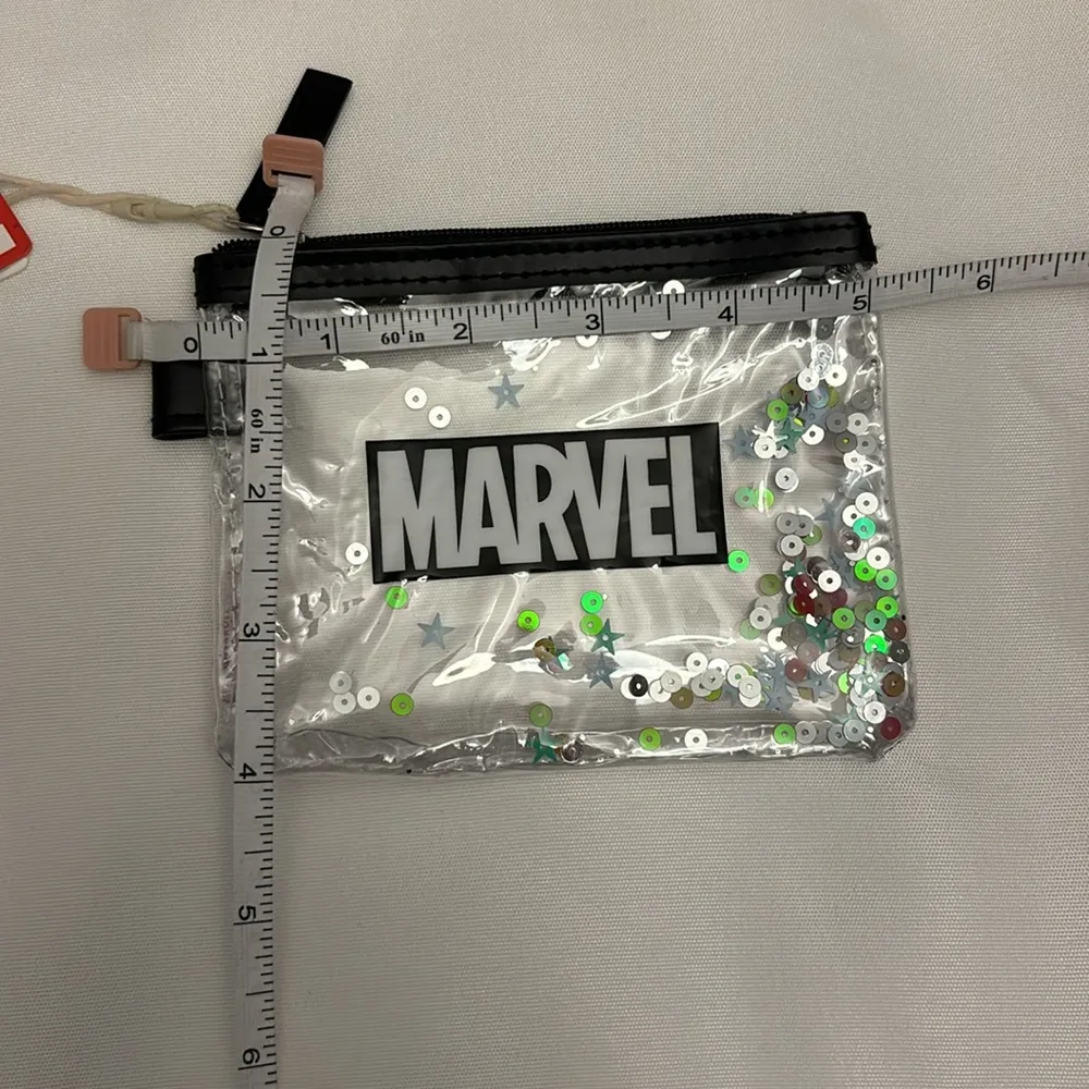 Miniso Marvel PVC Coin Purse Sequin Accents Space - Image 4