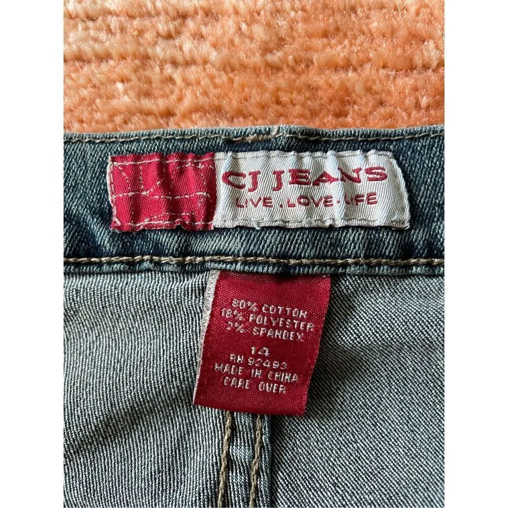 CJ JEANS strech women's jeans sequins Blue Size undefined - Image 3