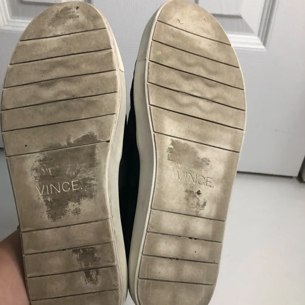 Vince Blair black‎ velvet slip on sneakers women’s size 8 - Image 6