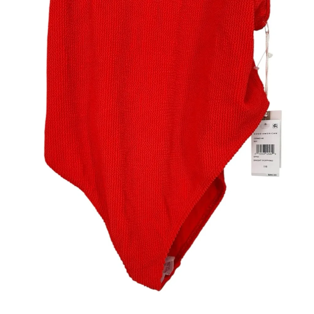 Good American Always Fits One Piece Swimsuit in Bright Poppy size 7/8 or 4X/5X - Image 6
