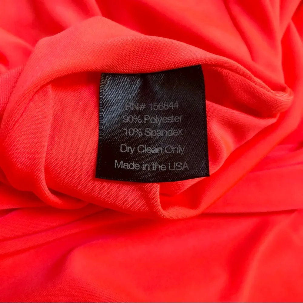 NWT Le Superbe Entourage Midi Slip Dress Hot Pink Coral Neon Slinky Satin size S - Image 7