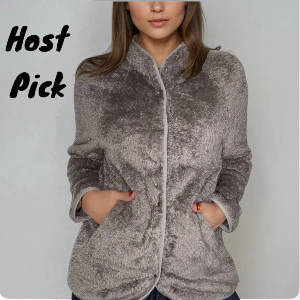 Women’s Cozy Gray Women's Jacket Size Large - Image 3