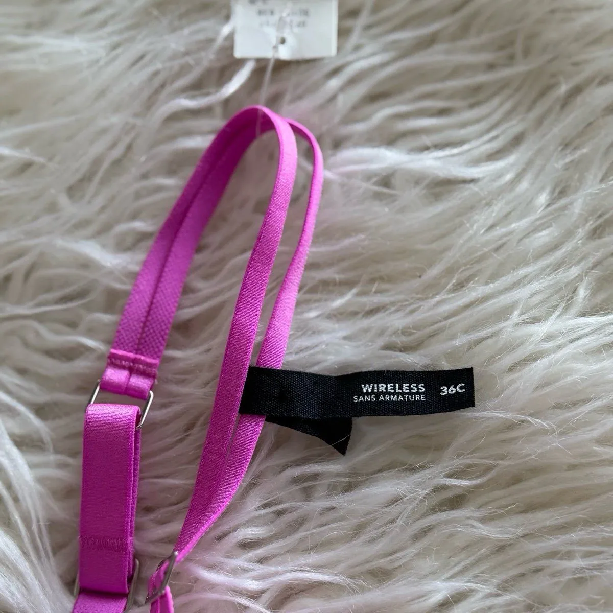 Aerie Real Power Wireless Push Up Joy Convertible Lace Bra Pink Tropics Size 36C - Image 9