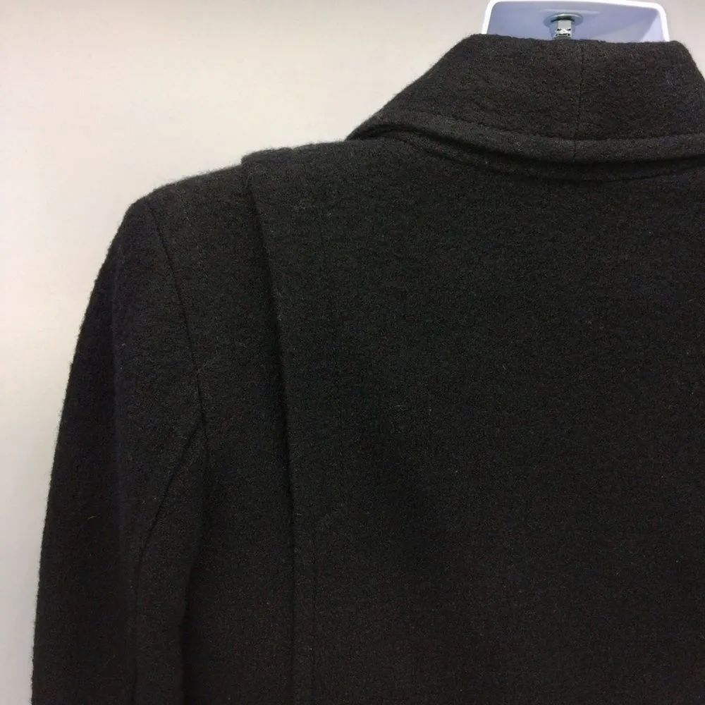 Loft Wool Blend Double Breasted Shorter Blazer Jacket w/Embellished Pockets- 4 - Image 8