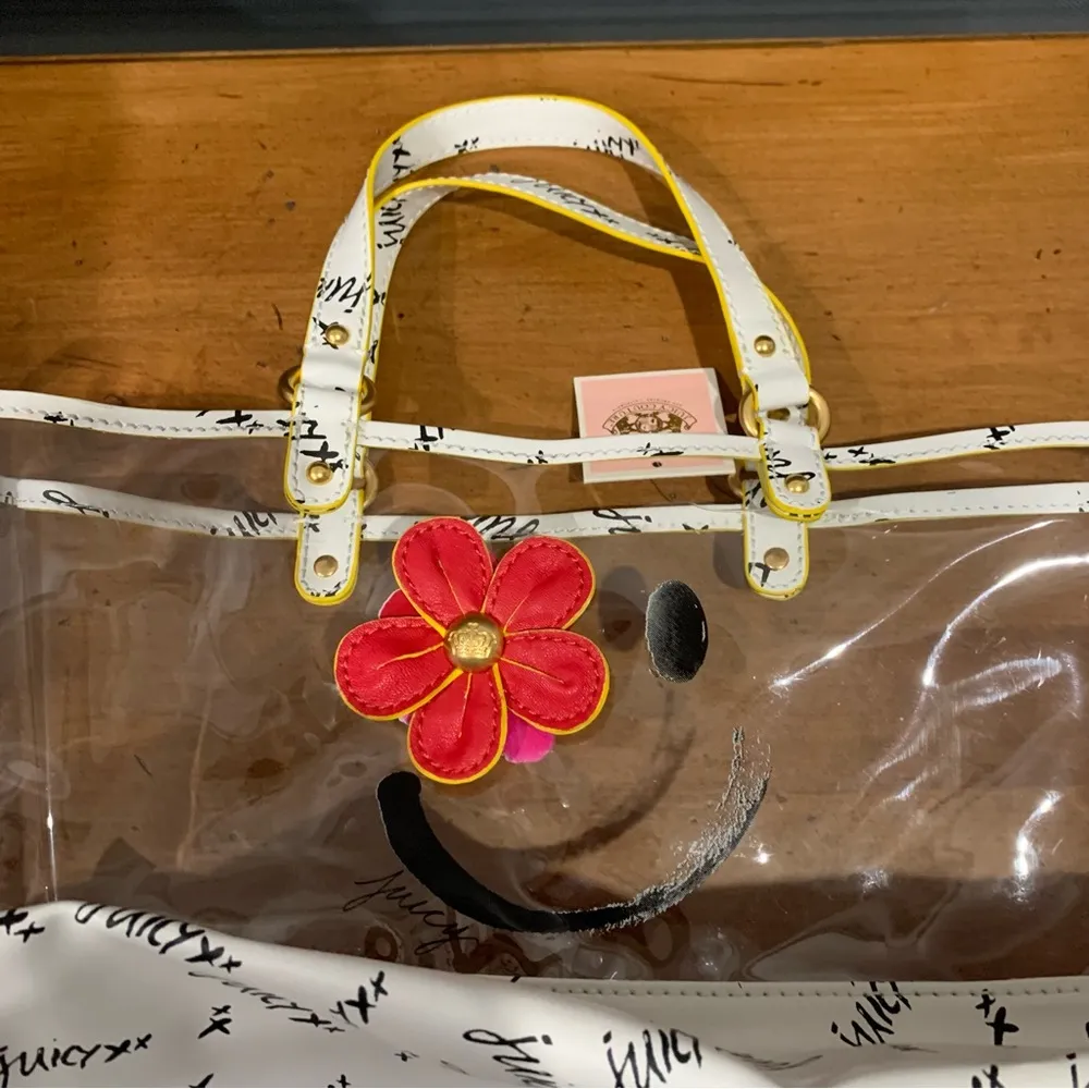 Juicy Couture Transparent PVC Beach Tote Bag - Image 3