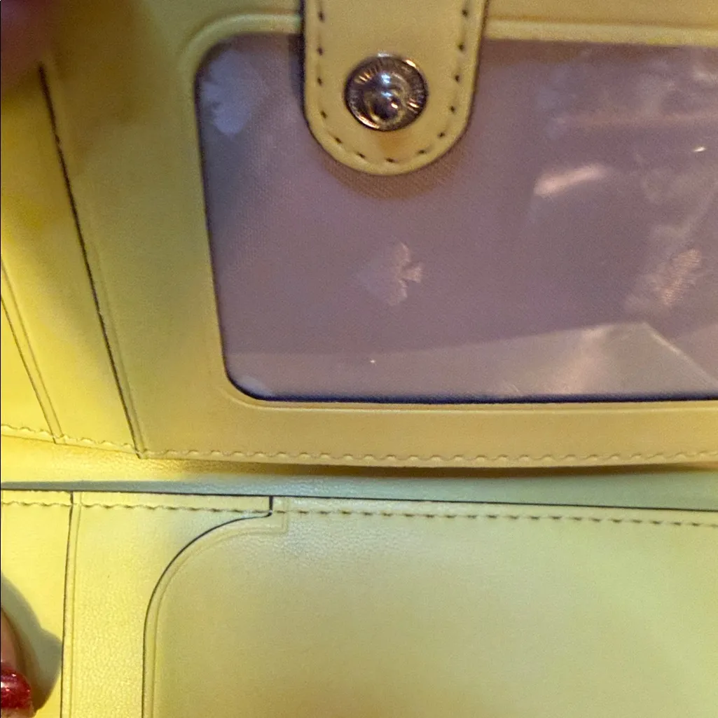Kate Spade  Lemon Yellow Shoulder Bag with Pouch - Image 10
