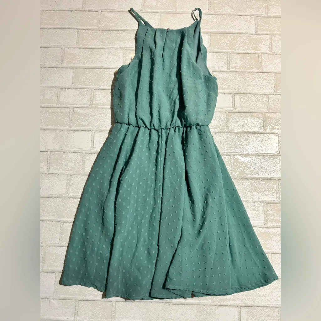 Blue Rain Teal Textured Dress - Image 2