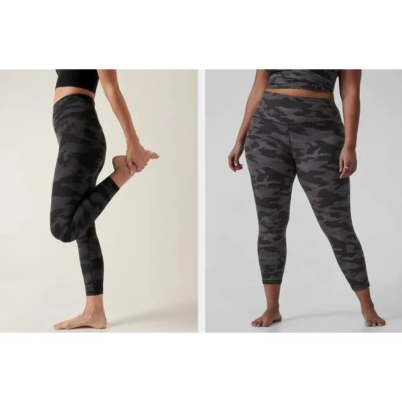 Athleta CAMO 7/8 TIGHT Black and Grey Size Small - Image 2