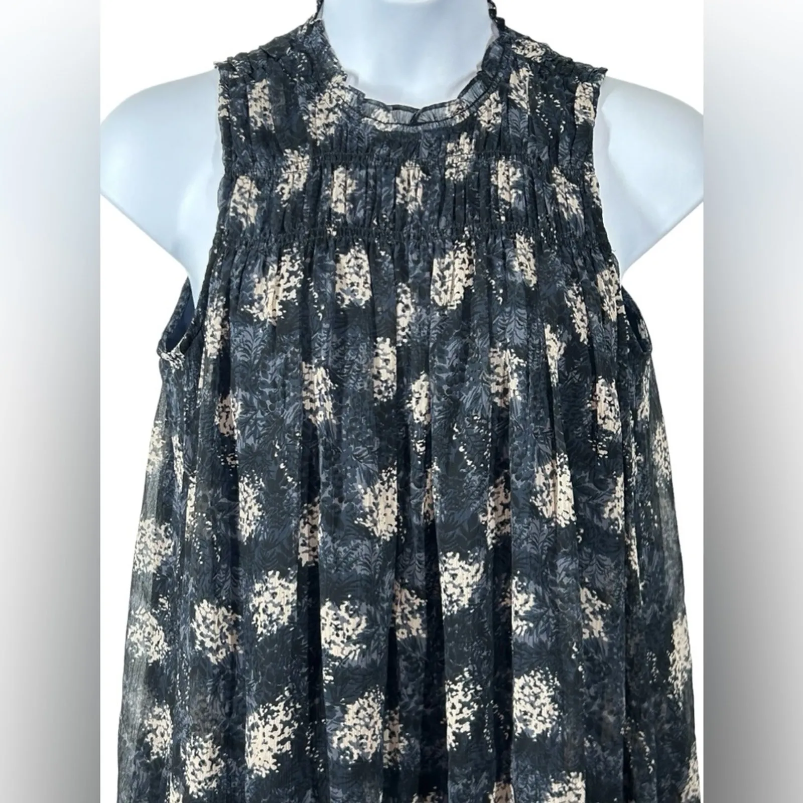 Joie Thelene Baltic Print Sleeveless Mini Dress Size Medium - Image 7