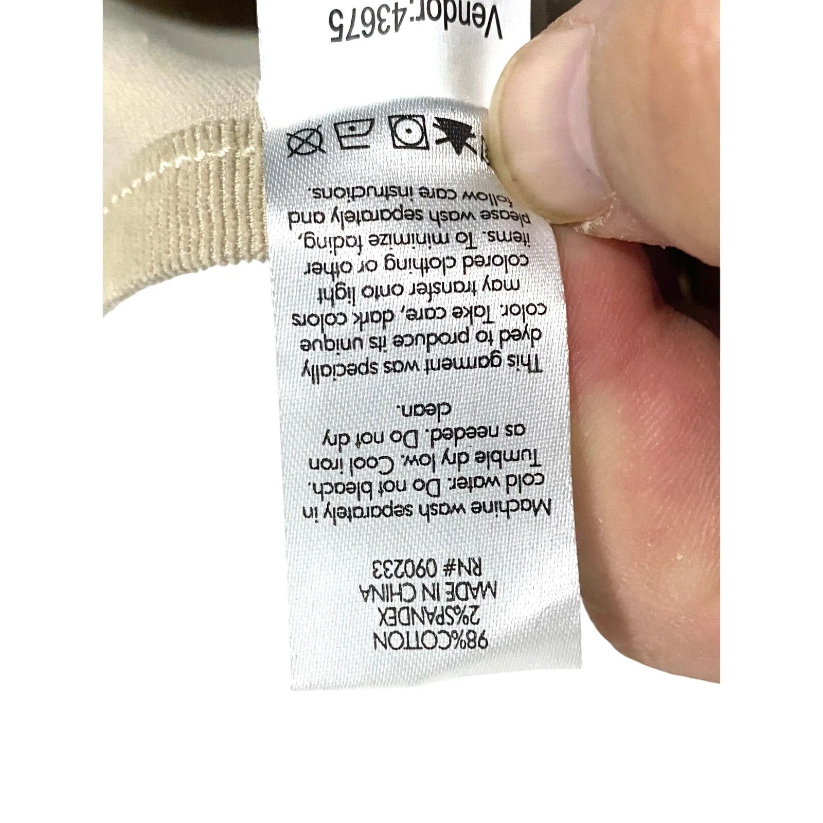 PacSun Low Rise Flare Corduroy Cement Khaki Pants Women 28 Pull On Retro Hippie - Image 8