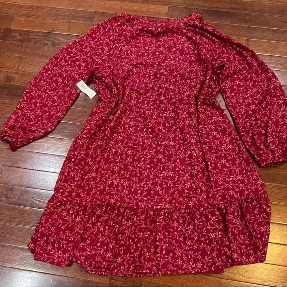 Georgette ruffle swing dress size large NWT - Image 6