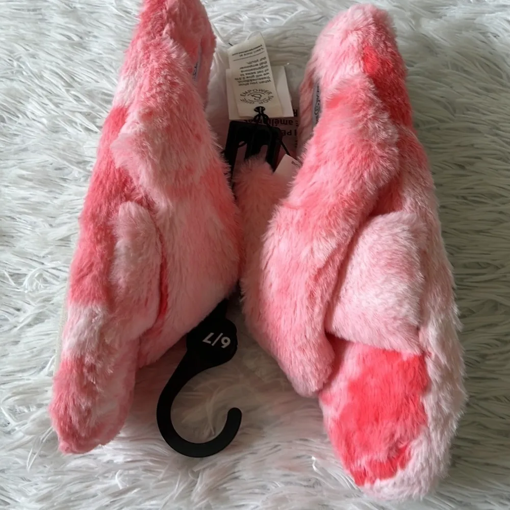 Treasure & Bond Cross Band slide slipper pink multi size 6/7 - Image 7