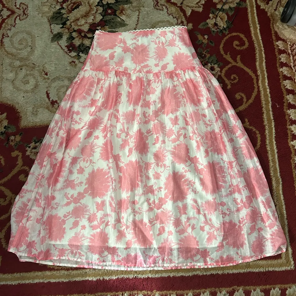 Petal & Pup Pink Floral Skirt - Image 5