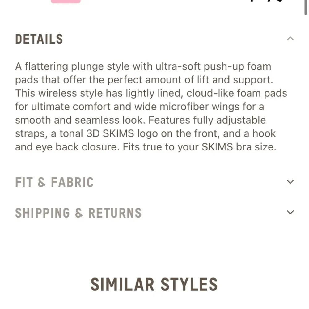 SKIMS  Wireless form push up bra - Image 3